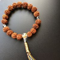 金剛菩提樹と水晶龍彫(組紐)¥17000